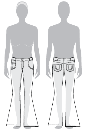 high waisted jeans inverted triangle