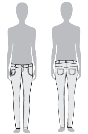 jeans column lean advice body curves illusion tapered cigarette slender narrowing leg because line